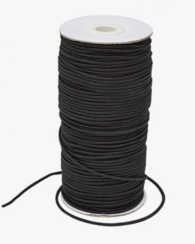 Шнур шляпный 2мм цвет черный рул.100 м  ТриКатушки