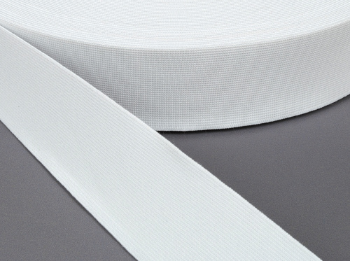  Резинка вязанная уплотненная 50мм цв белый (уп 50м)  ТриКатушки