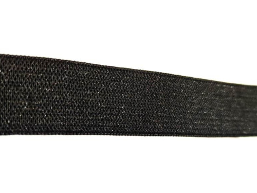  Резинка вязанная МЯГКАЯ 20мм, цв. черный, уп. 50м  ТриКатушки