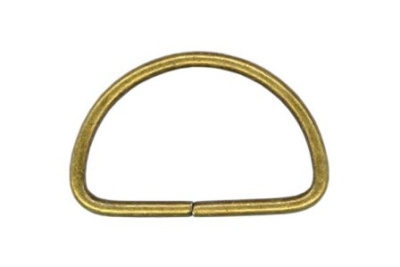  Полукольцо металлическое 20мм цв. Антик  (фас.10/100/500/1000шт.)  ТриКатушки