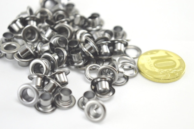  Люверсы №3 5мм НЕРЖ Черный никель (уп 50 шт) "Proknopka"  ТриКатушки