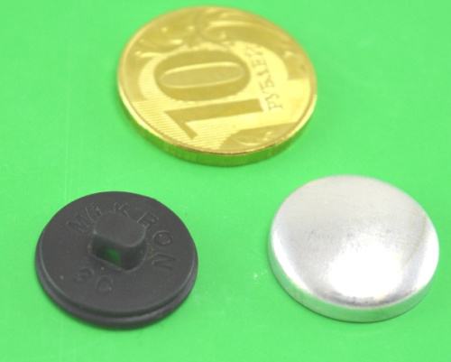  Пуговицы для обтяжки №30 черные(уп.500шт)  ТриКатушки