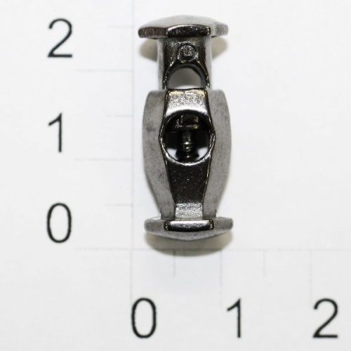  Фиксатор "Н" №7 металл черный никель (упаковка 100 штук)  ТриКатушки