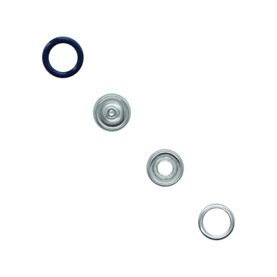  Кнопка рубашечная (кольцо) 9,5 мм - эмаль 569/1440 шт., цв. темно-синий NS  ТриКатушки