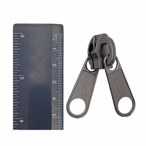  Бегунок для витой Т10 (2пуллера) галант., чёрн.никель, (уп.250 шт.)  ТриКатушки