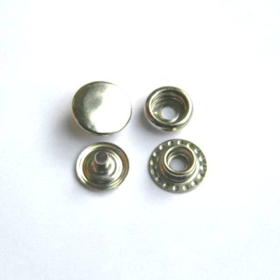  Кнопка №61 mini 12,5мм нерж. цв. Никель (уп 720 шт)NewStar  ТриКатушки