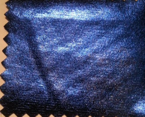  Ткань 5002 Парча стрейч, №702 синий  ТриКатушки