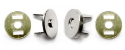  1001 Никель Кнопка магнитная 10мм (упаковка 400 штук)  ТриКатушки
