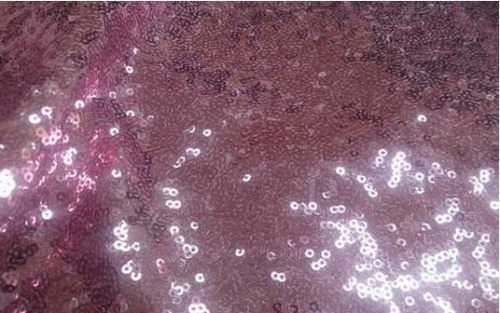  Ткань 5026 Сетка пайетки диск №301 сиреневый  ТриКатушки