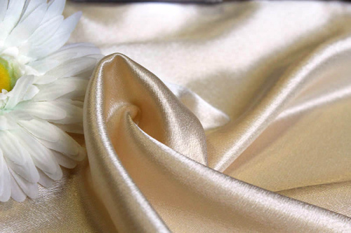  Ткань 2000 Крепсатин, ш.150см., №513 сливочный  ТриКатушки