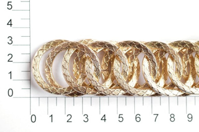  UX 016С цепь алюминий цв. 14К gold (упаковка 10 метров)  ТриКатушки