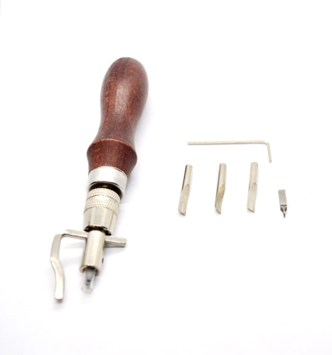  Универсальный инструмент 5 в 1 канавкорез, торцбил, кризер деревяная ручка  ТриКатушки