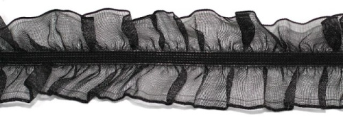  6308 черный резинка бельевая 30мм (намотка 144 ярда = 131,7 метра)  ТриКатушки