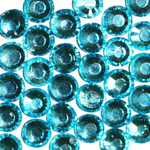  Стразы термоклеевые SS-20, D=4,6-4,9мм (упаковка 720 штук) цв.9004 AQUAMARINE  ТриКатушки