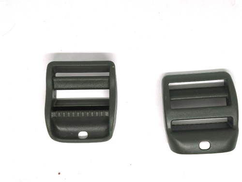  Пряжка трехщелевая (крыло) U-30 мм цв Хаки (уп.10/100/1000шт)  ТриКатушки