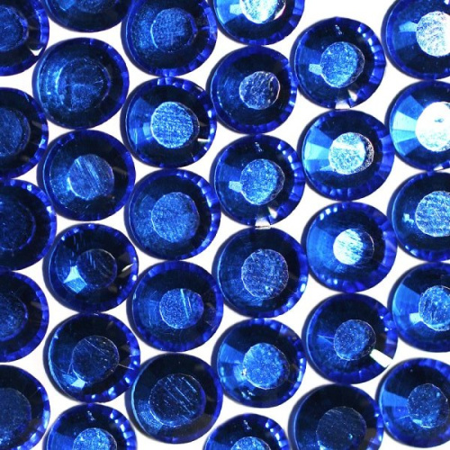  Стразы термоклеевые SS-16, D=3,6-3,9мм (упаковка 1440 штук) цв.9007 SAPPHIRE  ТриКатушки