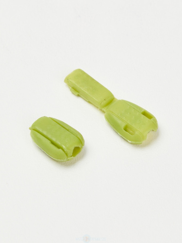  Концевик для шнура (Крокодильчик) №2 цв. Салатовый (уп.50/500 шт)  ТриКатушки