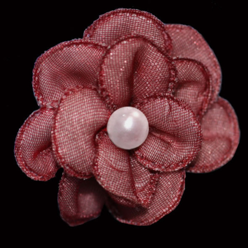  020 F пришивной элемент (упаковка 100 штук) бордо  ТриКатушки