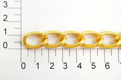  UX 009С цепь алюминий цв. 18К gold (упаковка 10 метров)  ТриКатушки