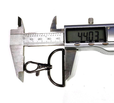  Карабин 40(38)мм металл,поворотный цв. Никель (фас.10/100/200 штук)  ТриКатушки