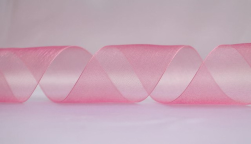  1019 Лента органза 25мм (намотка 50 ярдов = 45 метров)  ТриКатушки