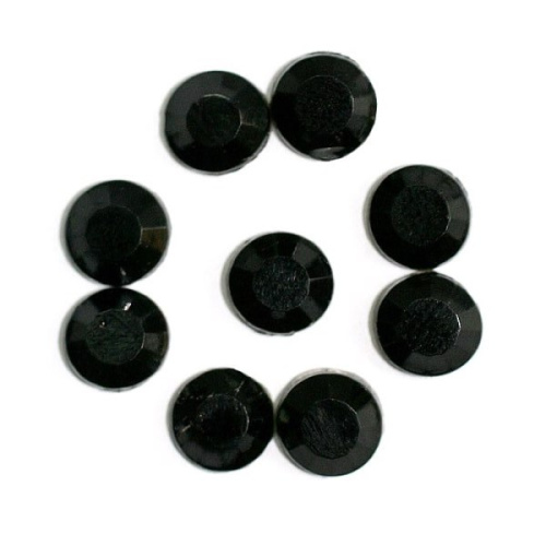  Стразы термостекло SS06 JET BLACK (упаковка 2880 штук)  ТриКатушки