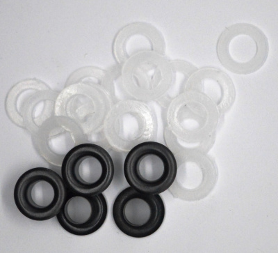  Блочка + Усл. Кольцо №4 6мм сталь Оксид (уп 100 шт) "Proknopka"  ТриКатушки