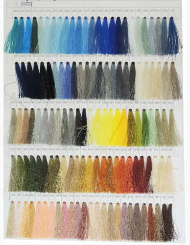  Карта цветов ниток EURON №3 P, V  ТриКатушки