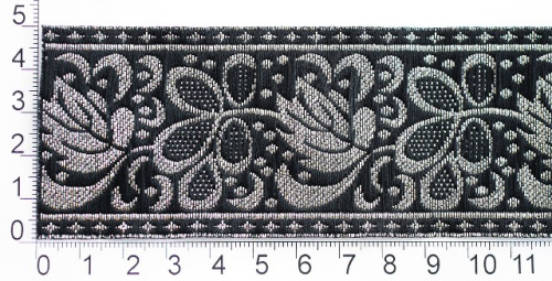  005 Тесьма жаккард 49мм (намотка 9,5 метров)  ТриКатушки