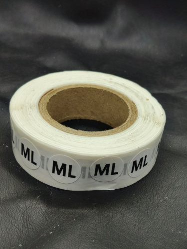  Размерник-наклейка на бумаге ML (рул.1000шт)  ТриКатушки