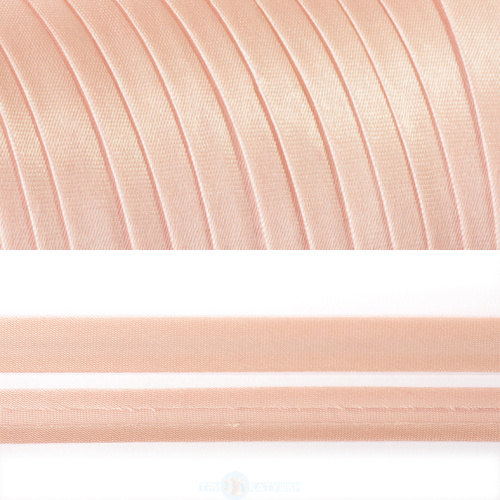  Кант атласный 12 мм 72 ярд. № 136 Розовый  ТриКатушки