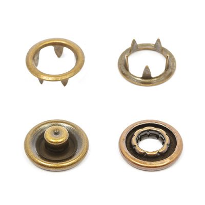  Кнопка Трикотажная (с крышкой)  7,8 мм, цв.Антик/1440 шт  ТриКатушки