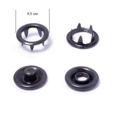  Кнопка 9,5мм рубашечная (кольцо) цв. Оксид  (кольцо) уп.1440шт. NewStar  ТриКатушки