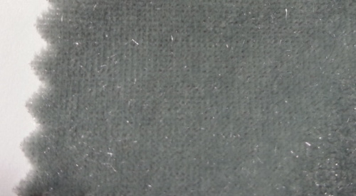  Ткань 3005 Бархат стрейч, ш.150см., №801а серый  ТриКатушки