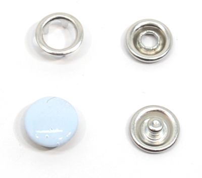  Кнопка с крышкой 9,5 мм рубашечная цв. Нежно-голубой 182 (уп 20 шт.) ProKnopka  ТриКатушки
