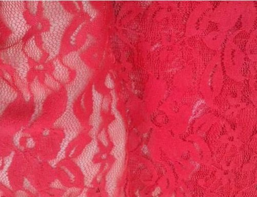  Гипюр стрейч 5008 ш.150см.,пл.130г/м., №101 алый  ТриКатушки