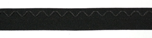  6256-15 черный резинка бельевая 15мм (намотка 144 ярда = 131,7 метра)  ТриКатушки