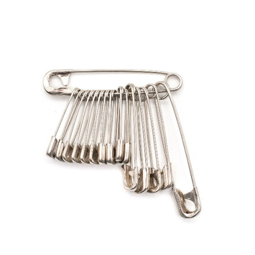  84310 Булавки английские ассорти, никель/сталь, 16 шт PONY  ТриКатушки