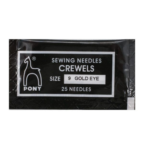  04159 Иглы для вышивания и бисера № 9, 25 шт PONY  ТриКатушки
