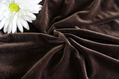  Ткань 3005 Бархат стрейч, ш.150см., №901  ТриКатушки