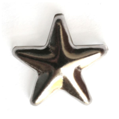  279-W никель 9мм Украшение на шипах "клепка" металл (упаковка 10000 штук)  ТриКатушки