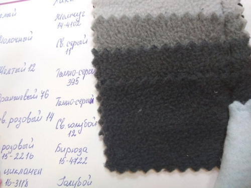  Ткань Флис ТЕМНО-СЕРЫЙ 190 Г/М2  ТриКатушки