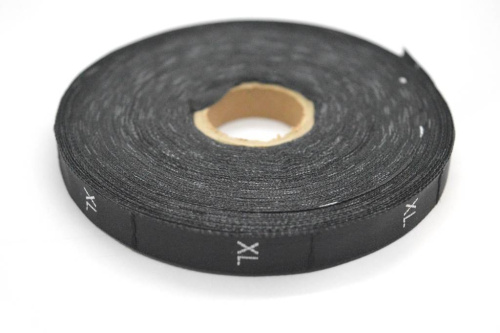  Размерник жаккард чёрный XL (рул 1000шт)  ТриКатушки