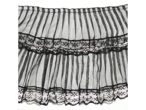  505 черный РЮШИ ширина 140мм (намотка 25 ярдов = 23 метра)  ТриКатушки