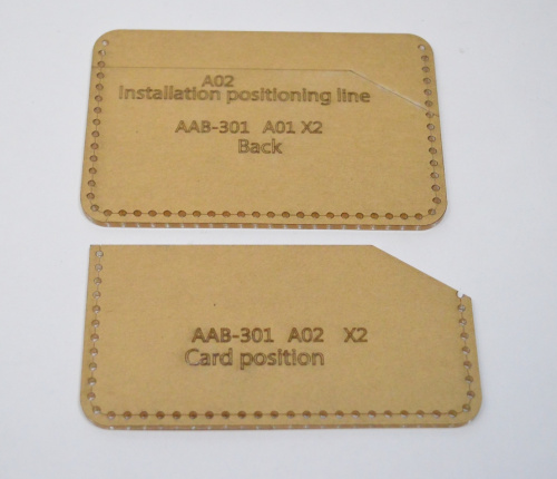  Набор лекал акриловых AAB-301 для визитницы ProKnopka  ТриКатушки