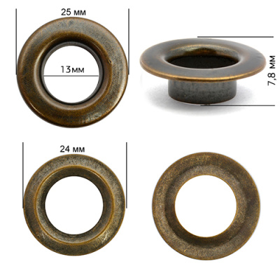  Люверсы №28 13 мм сталь цв. Антик (уп. 1000шт) NEW STAR  ТриКатушки