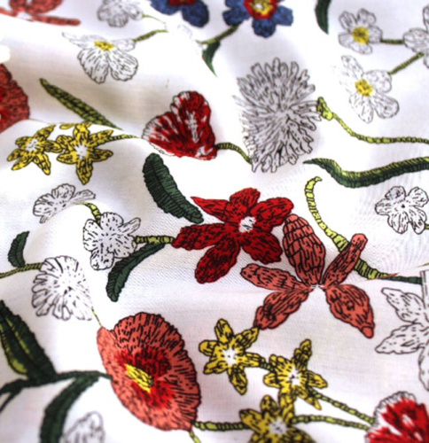  Ткань Вискоза принт арт.2019 цв.154  ТриКатушки