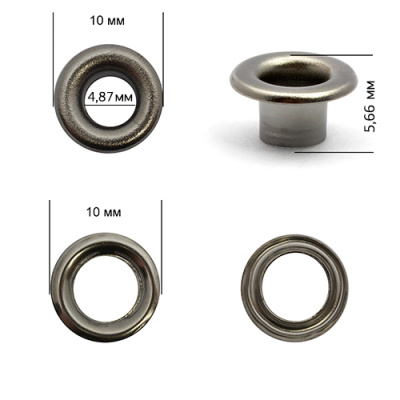  Люверсы №3 5мм сталь Черный никель (уп 2500шт) Tals(Турция)  ТриКатушки