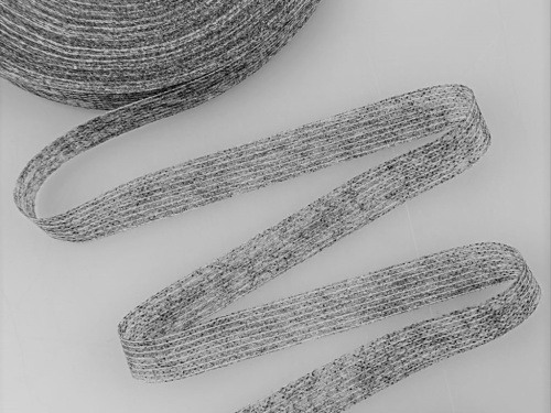  Лента нитепрошивная клеевая по долевой 10мм цв.серый (рул.100м)  ТриКатушки