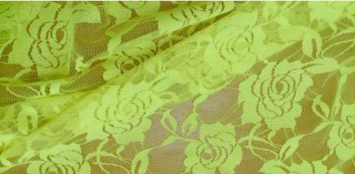  Гипюр стрейч 5008 ш.150см.,пл.130г/м., №401 люминисцентный желтый (лимон, кислотно-желтый)  ТриКатушки